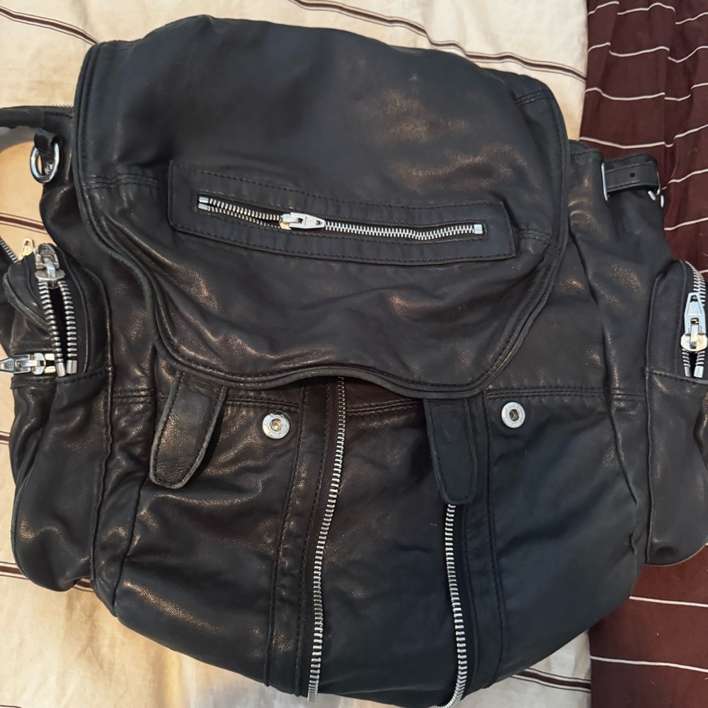 ALEXANDER WANG marti black leather backpack - Picture 2 of 9